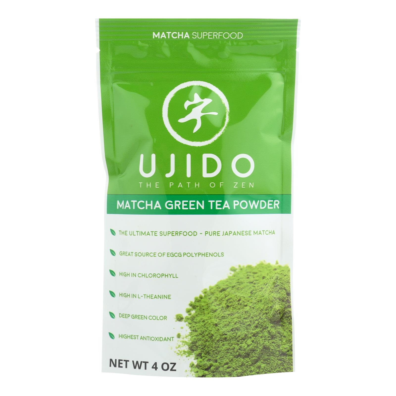 Ujido Matcha Superfood Green Tea Powder - Case of 8 - 4 OZ