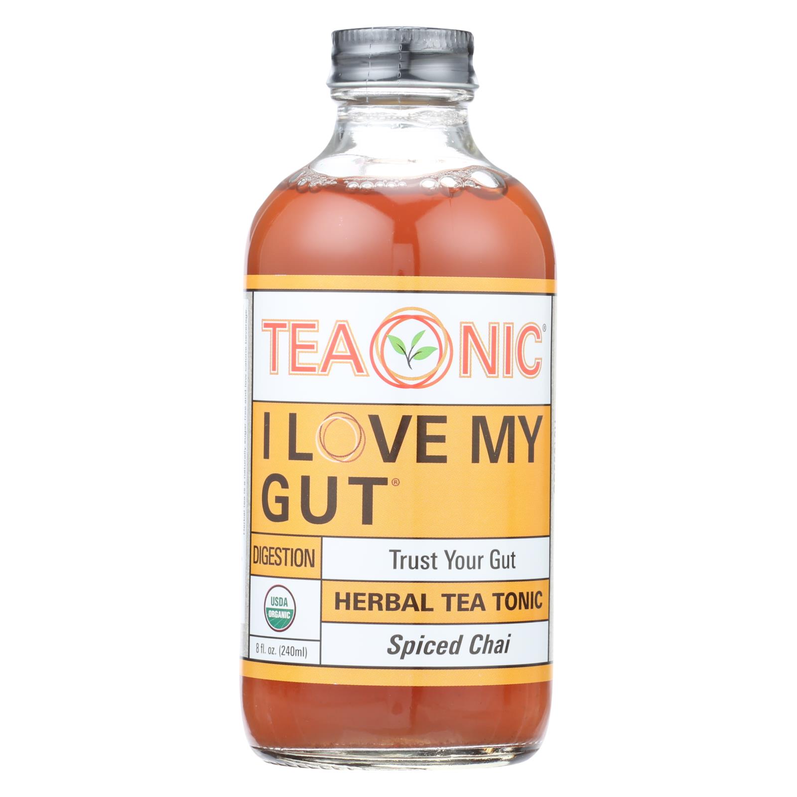 Teaonic I Love My Gut Herbal Tea Supplement - Case of 6 - 8 FZ