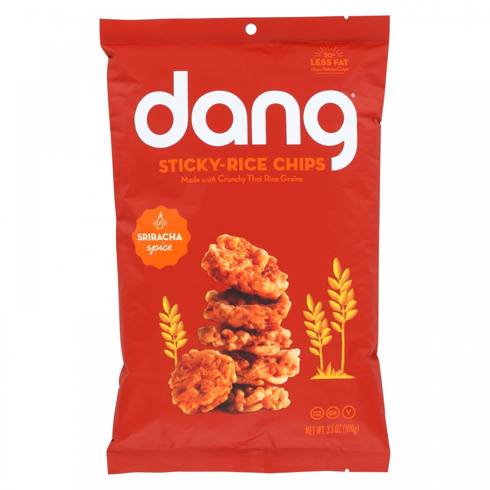 Dang - Sticky Rice Chips - Sriracha - 12개 묶음상품 - 3.50 oz