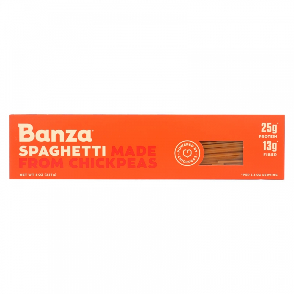 Banza - Chickpea Pasta - Spaghetti - 12개 묶음상품 - 8 oz.