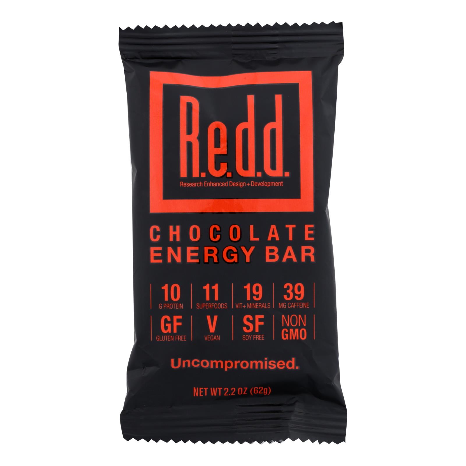 Redd Chocolate Energy Bars - 1 Each - 12 CT