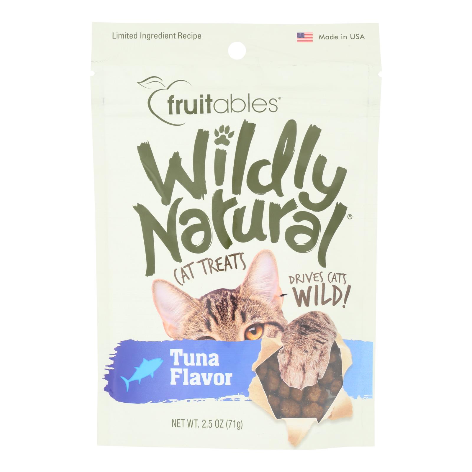 Fruitables - Cat Treats Tuna Natural - Case of 12 - 2.5 OZ
