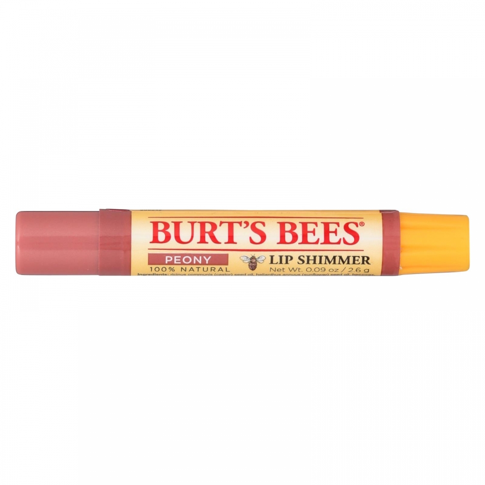 Burts Bees - Lip Shimmer - Peony - 4개 묶음상품 - 0.09 oz