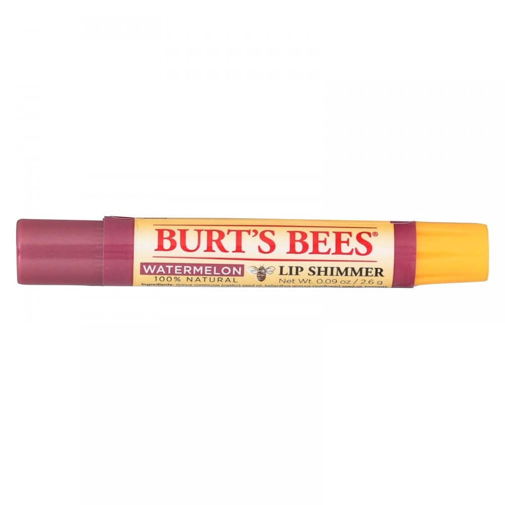 Burts Bees - Lip Shimmer - Watermelon - 4개 묶음상품 - 0.09 oz
