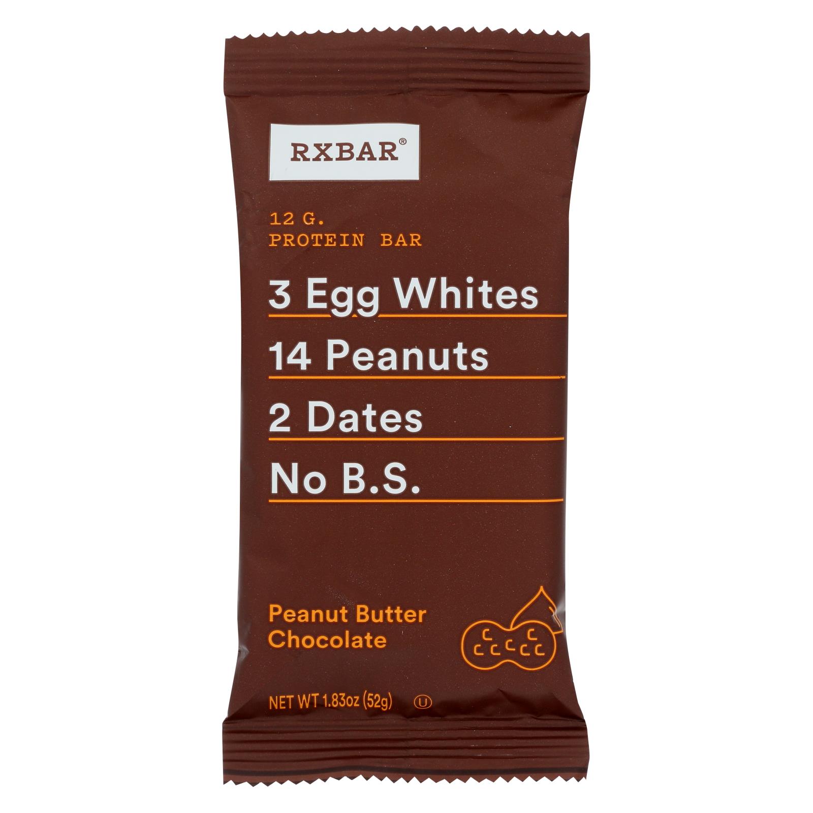RxBar - Protein Bar - Chocolate Peanut Butter - 12개 묶음상품 - 1.83 oz.