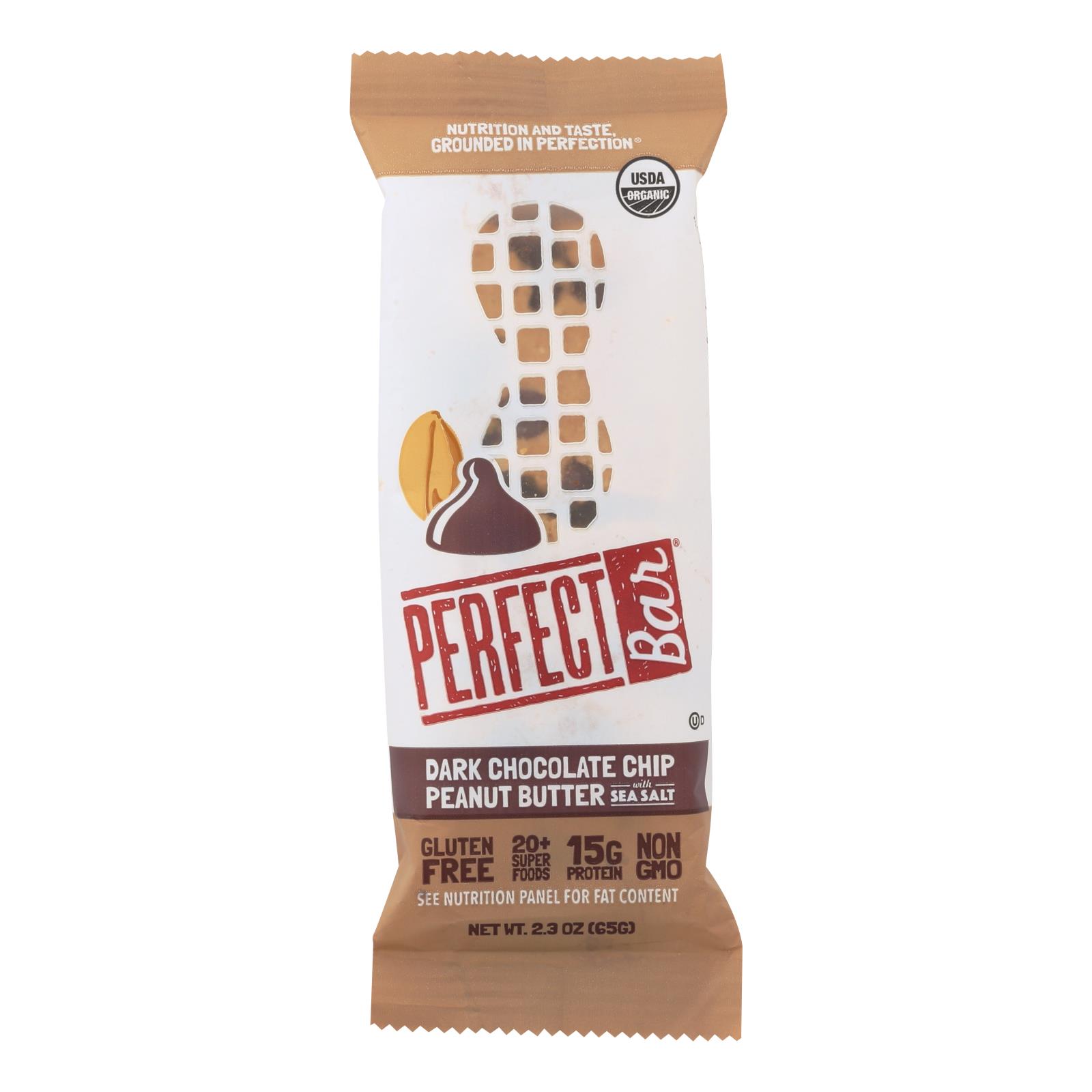 Perfect Bar Dark Chocolate Chip Peanut Butter Perfect Bar - 8개 묶음상품 - 2.3 OZ