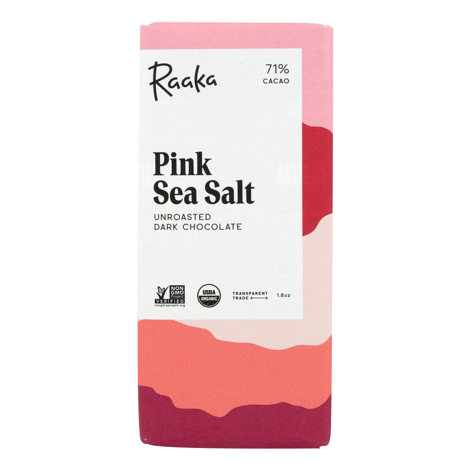Raaka's Pink Sea Salt Chocolate Bar - 12개 묶음상품 - 1.8 OZ