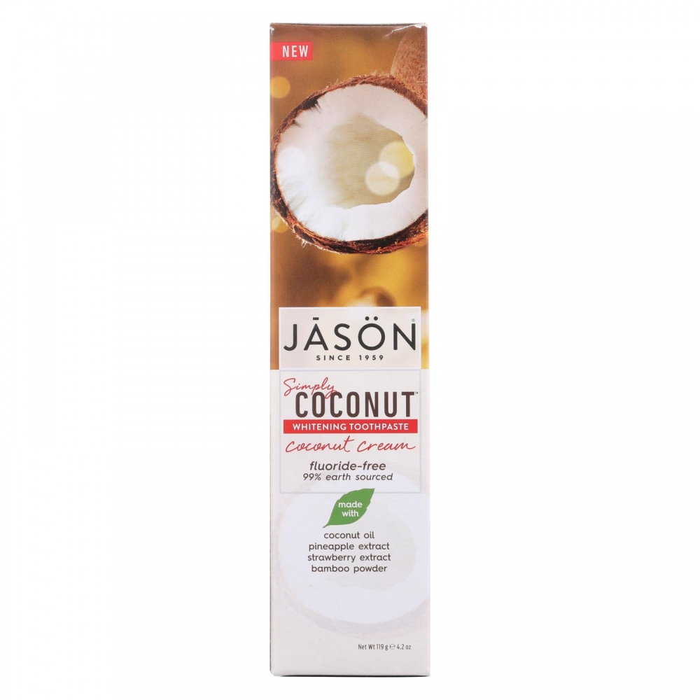 Jason Natural Products Whitening Toothpaste - Coconut Cream - 4.2 oz