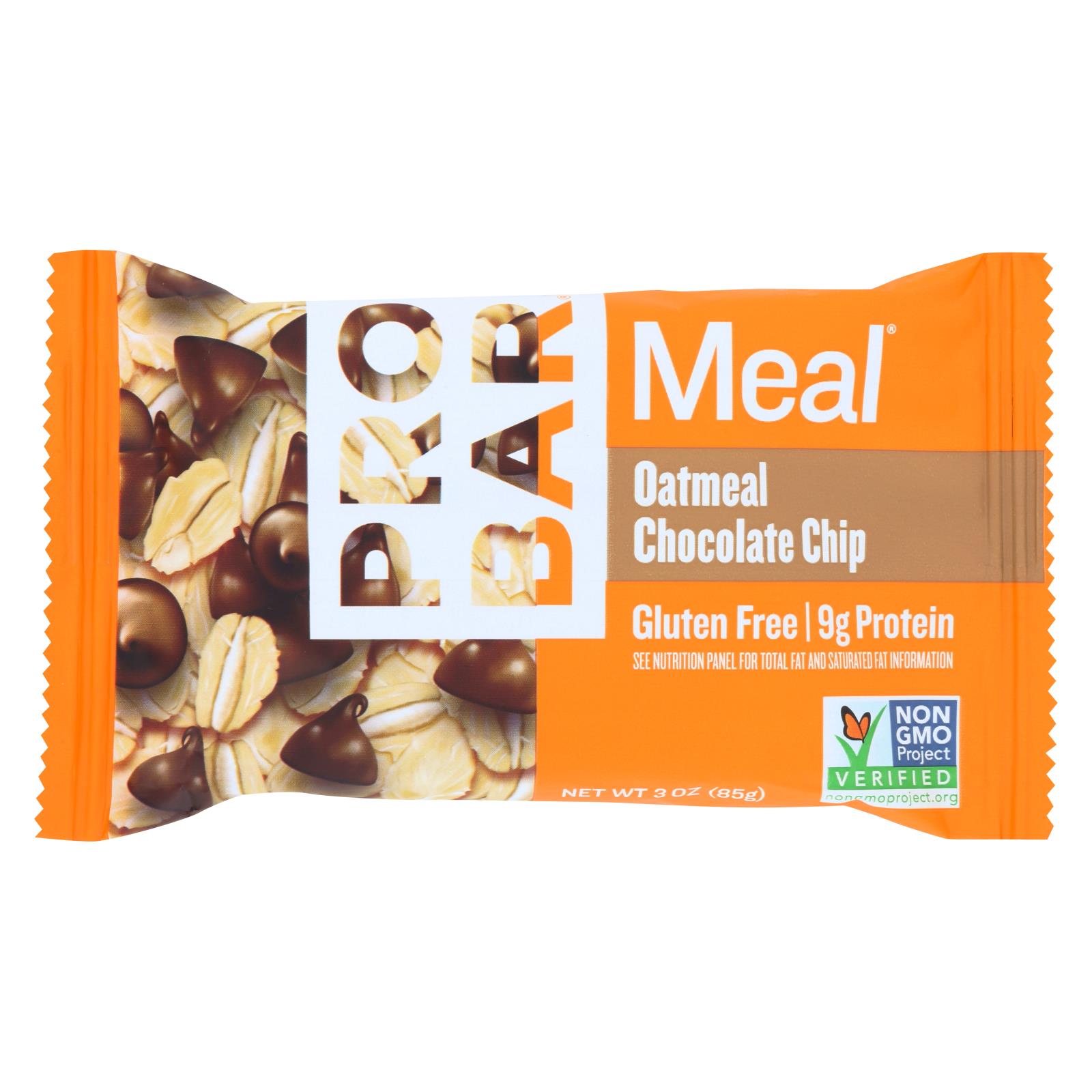 Probar Meal Bar Oatmeal Chocolate Chip - 12개 묶음상품 - 3 OZ