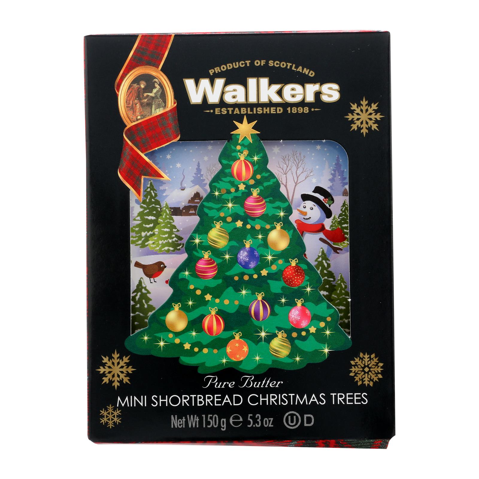 Walkers Pure Butter Mini Christmas Trees Shortbread - 10개 묶음상품 - 5.3 OZ