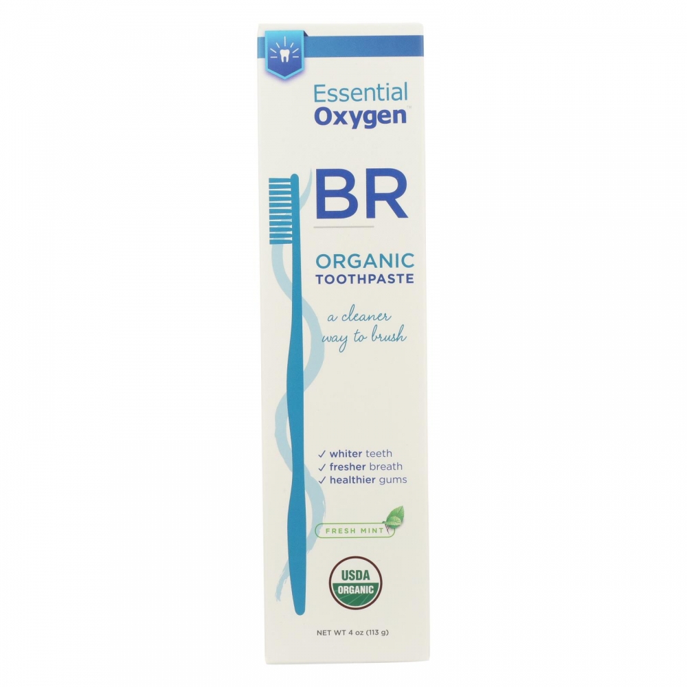 Essential Oxygen Toothpaste - Peppermint - Case of 1 - 4 oz.