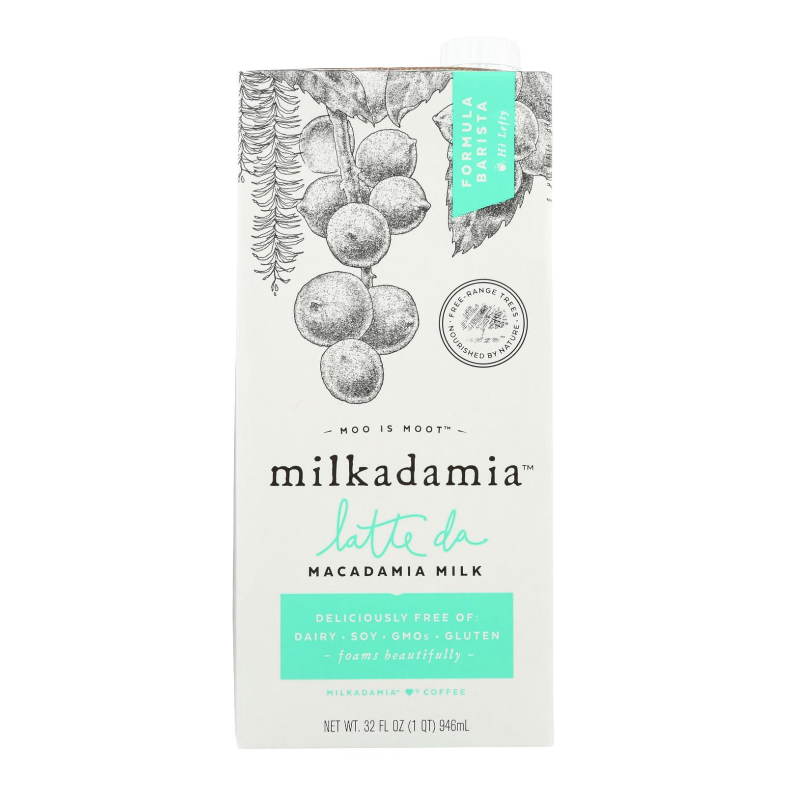 Milkadamia Macadamia Milk In Latte Da Barista - 6개 묶음상품 - 32 FZ
