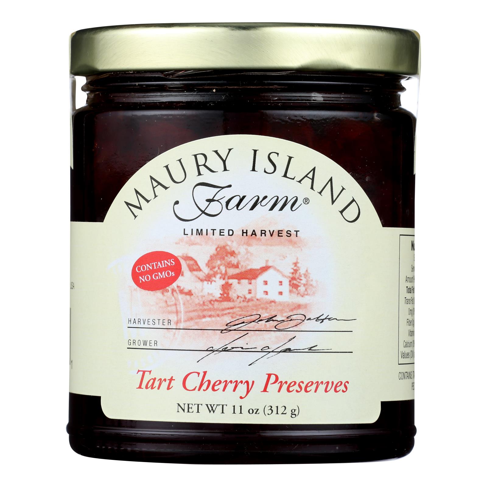 Maury Island Farm Tart Cherry Preserves Cherry - Case of 12 - 11 OZ