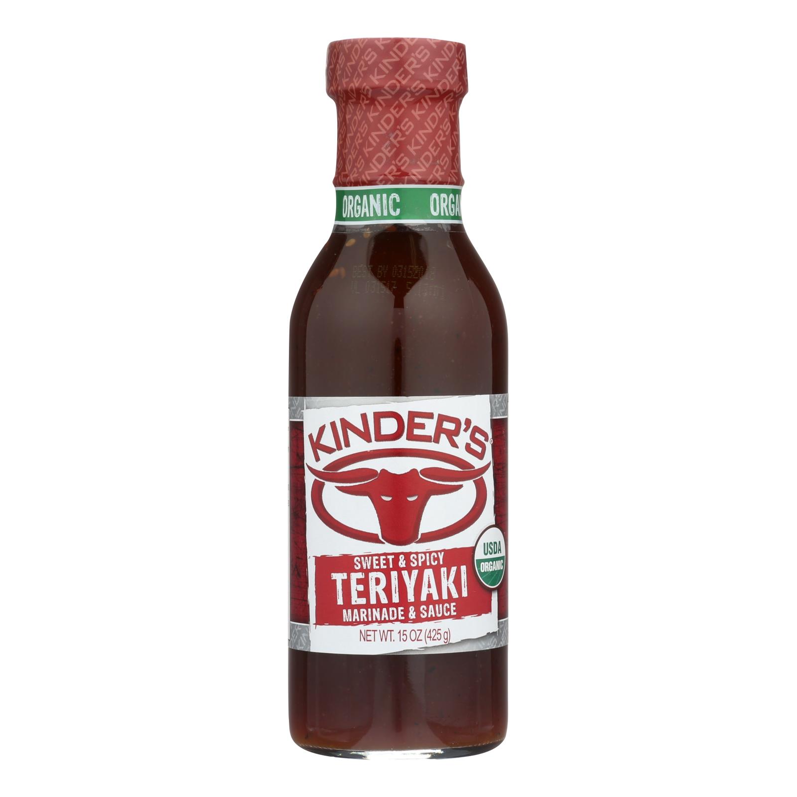Kinder's Organic Sweet & Spicy Marinade - Case of 6 - 15 FZ