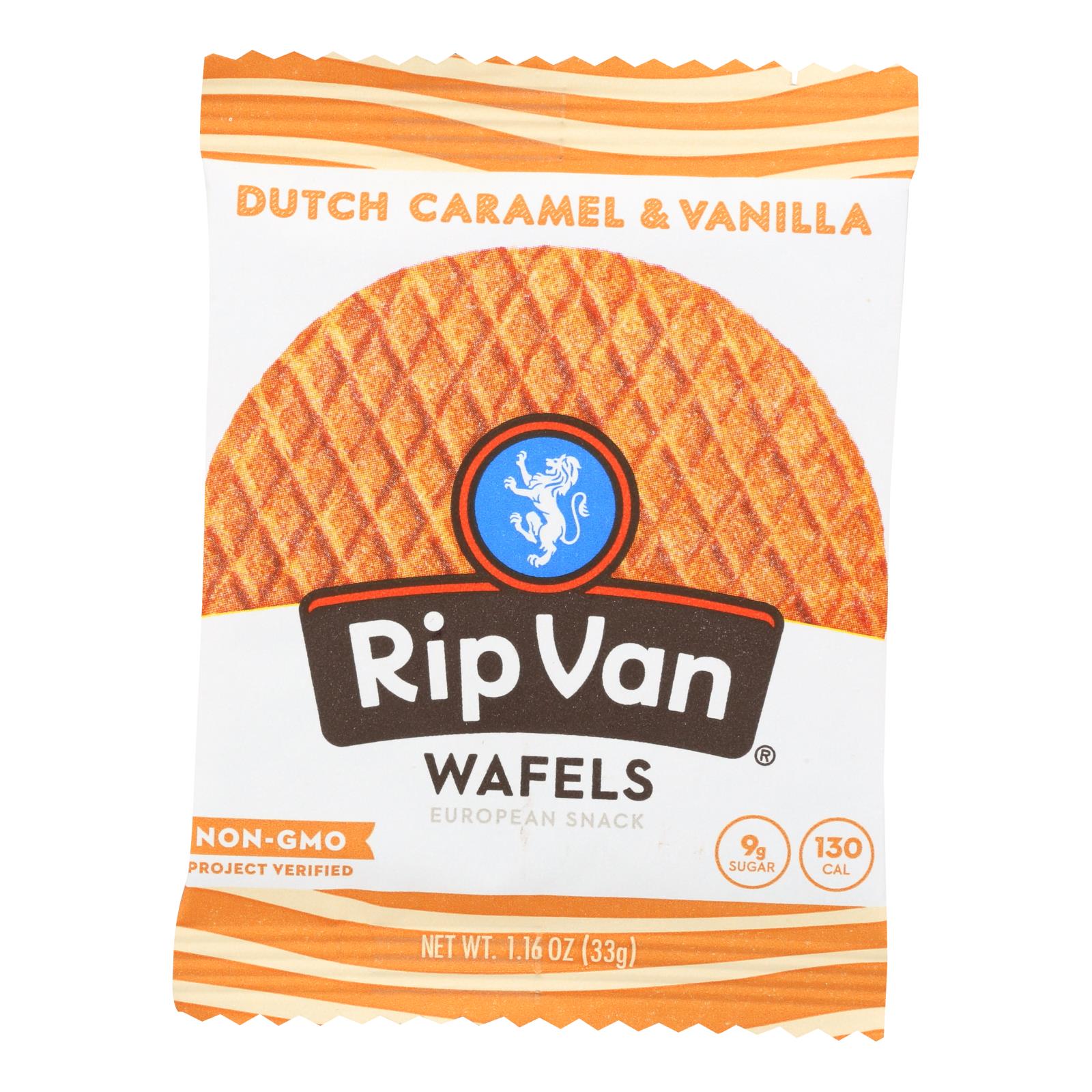 Rip Van Wafels Traditional Wafels - Case of 12 - 1.2 OZ
