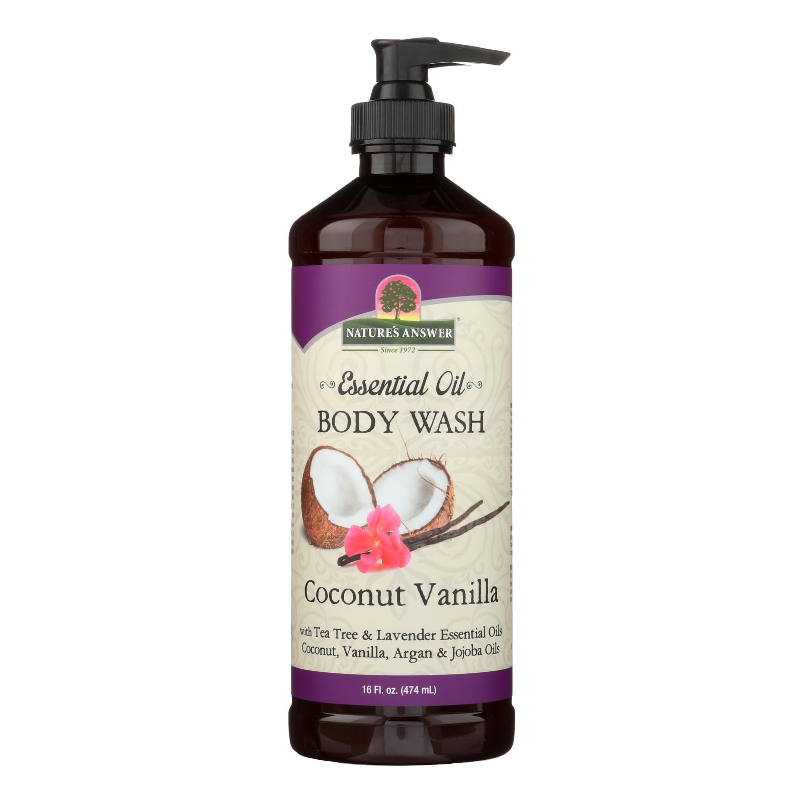 Nature's Answer Essential Oil Coconut Vanilla Body Wash - 1 Each - 16 OZ