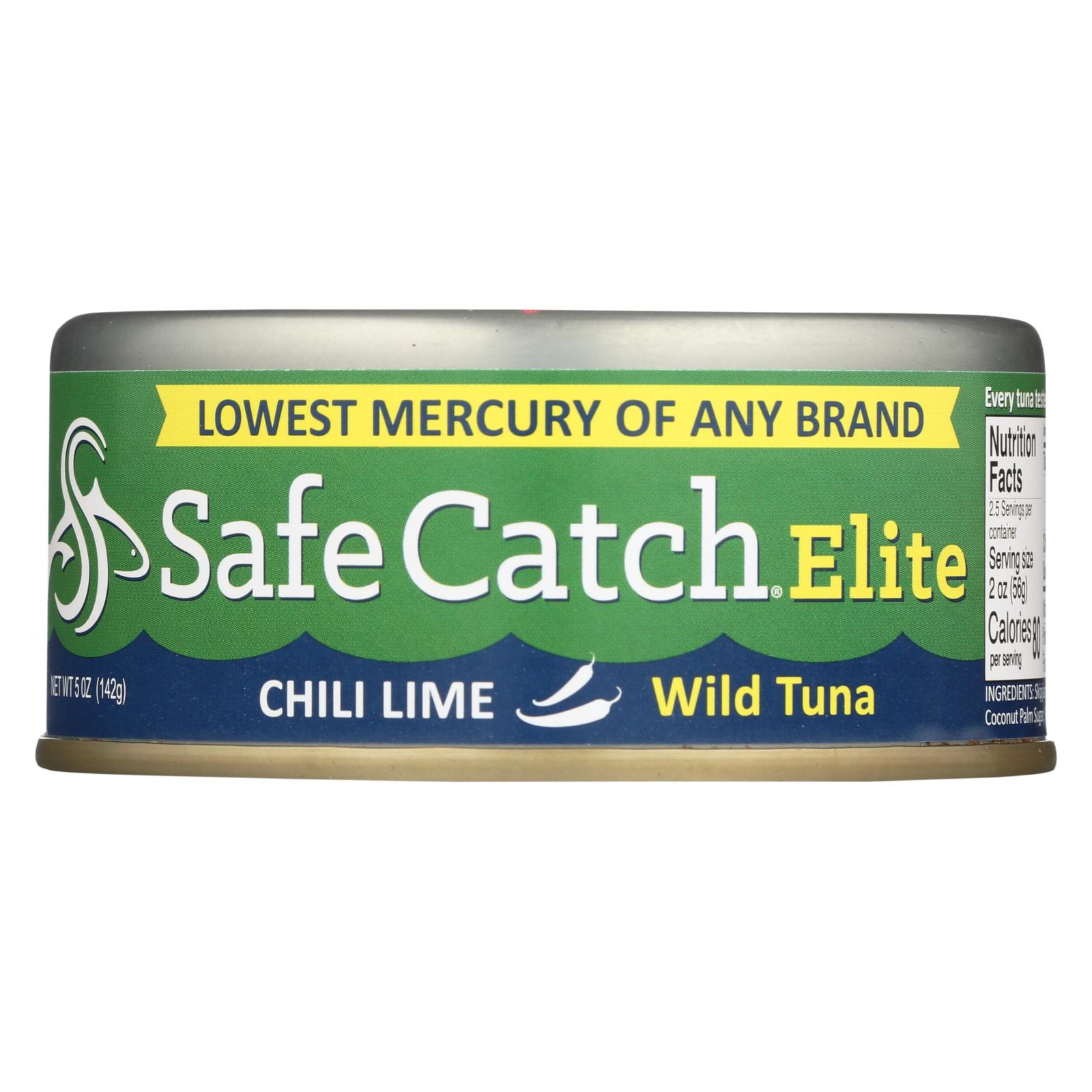 Safe Catch - Tuna Elite Wild Chili Lme - 6개 묶음상품 - 5 OZ