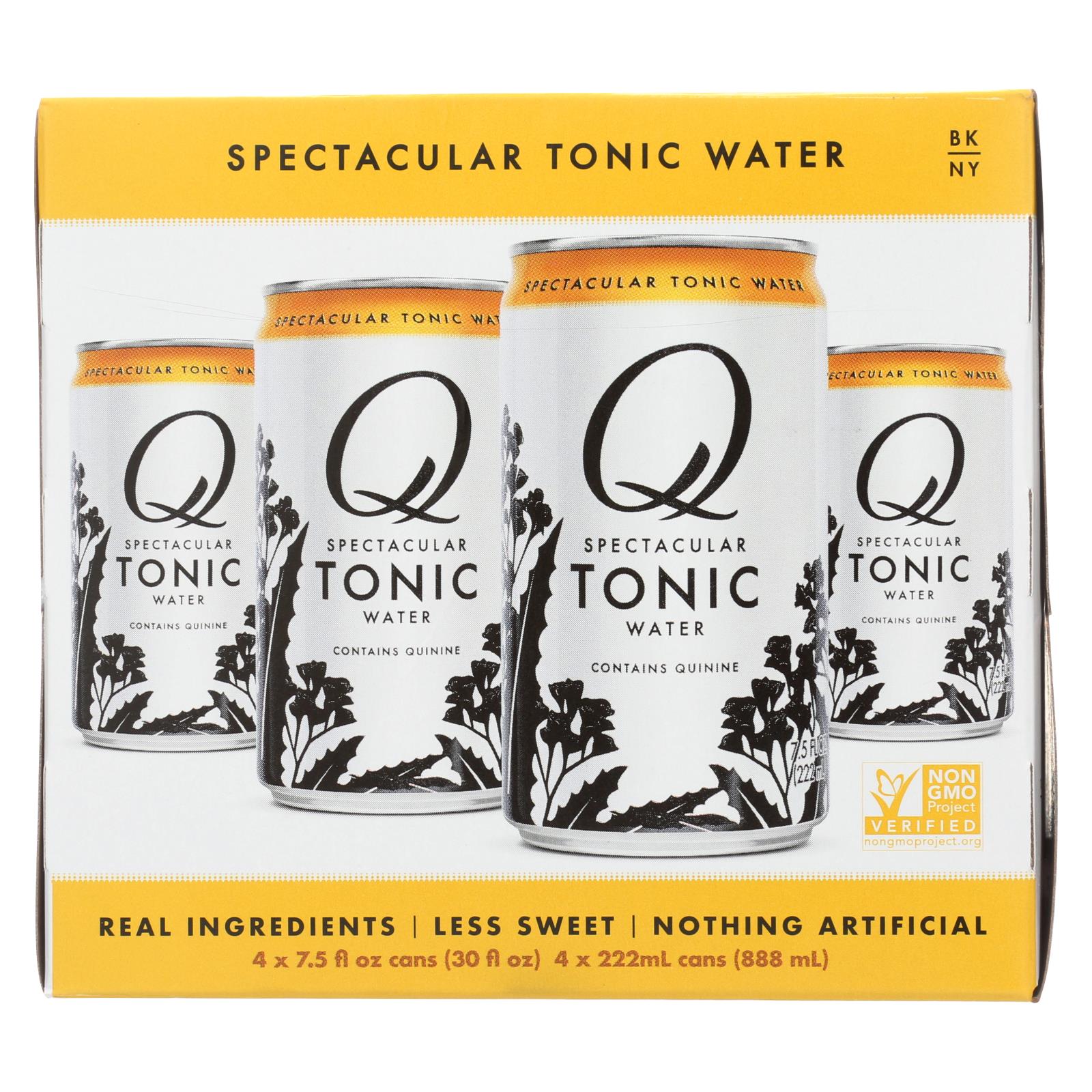Q Drinks - Tonic Water - 6개 묶음상품/4 Packs/7.5oz Cans