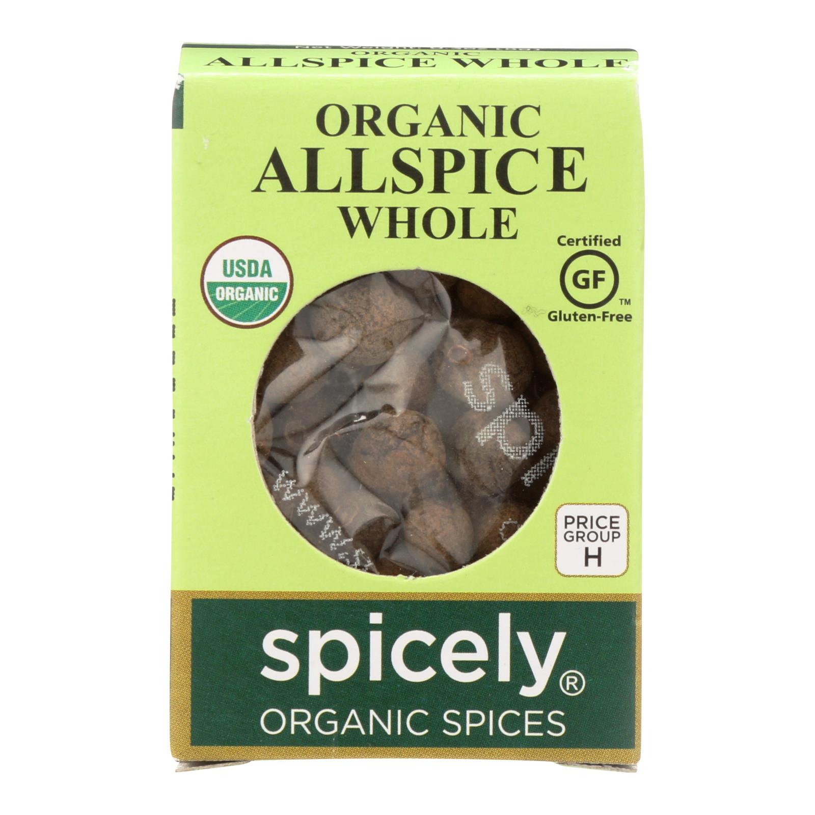 Spicely Organics - Organic Allspice - Whole - 6개 묶음상품 - 0.3 oz.
