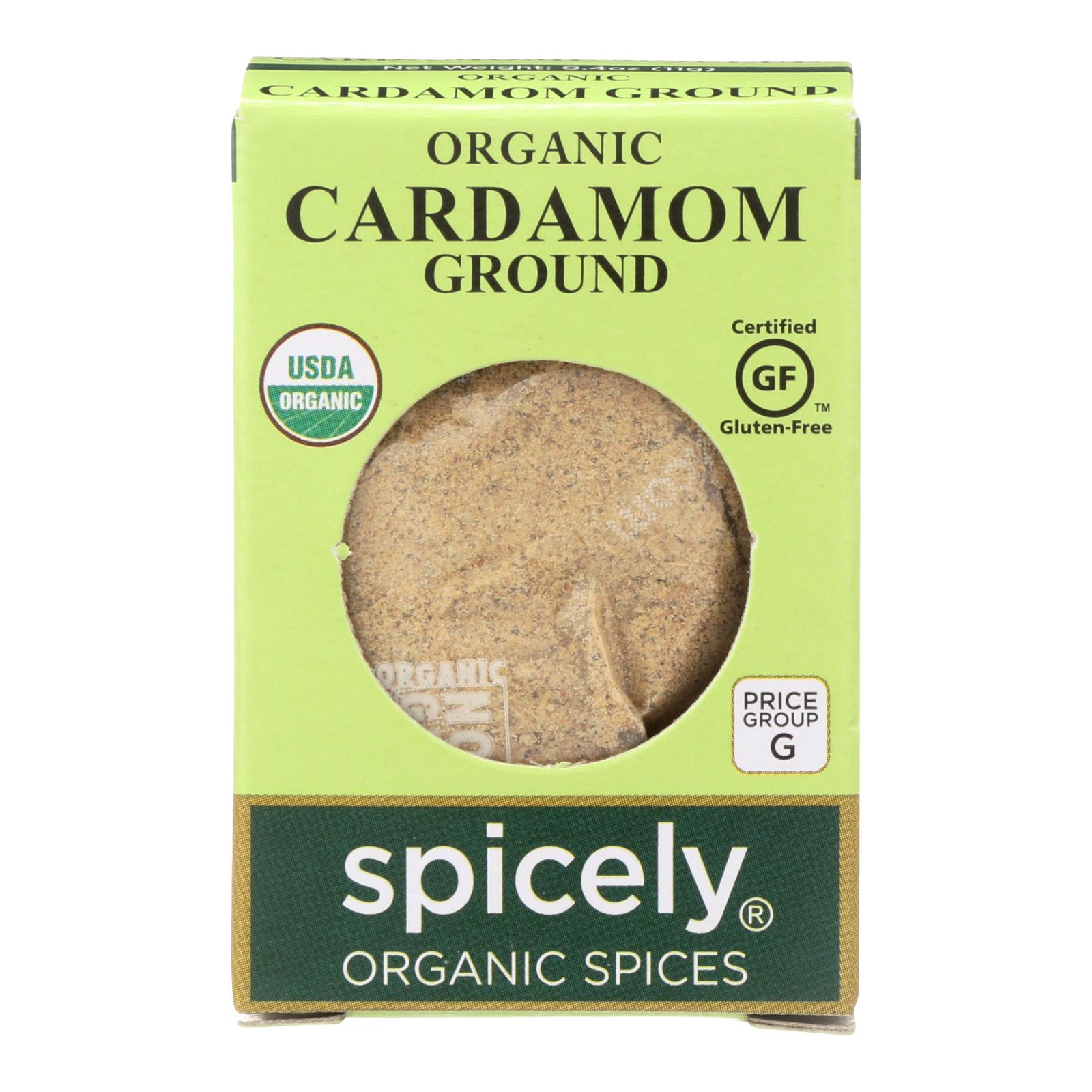 Spicely Organics - Organic Cardamom - Ground - 6개 묶음상품 - 0.4 oz.
