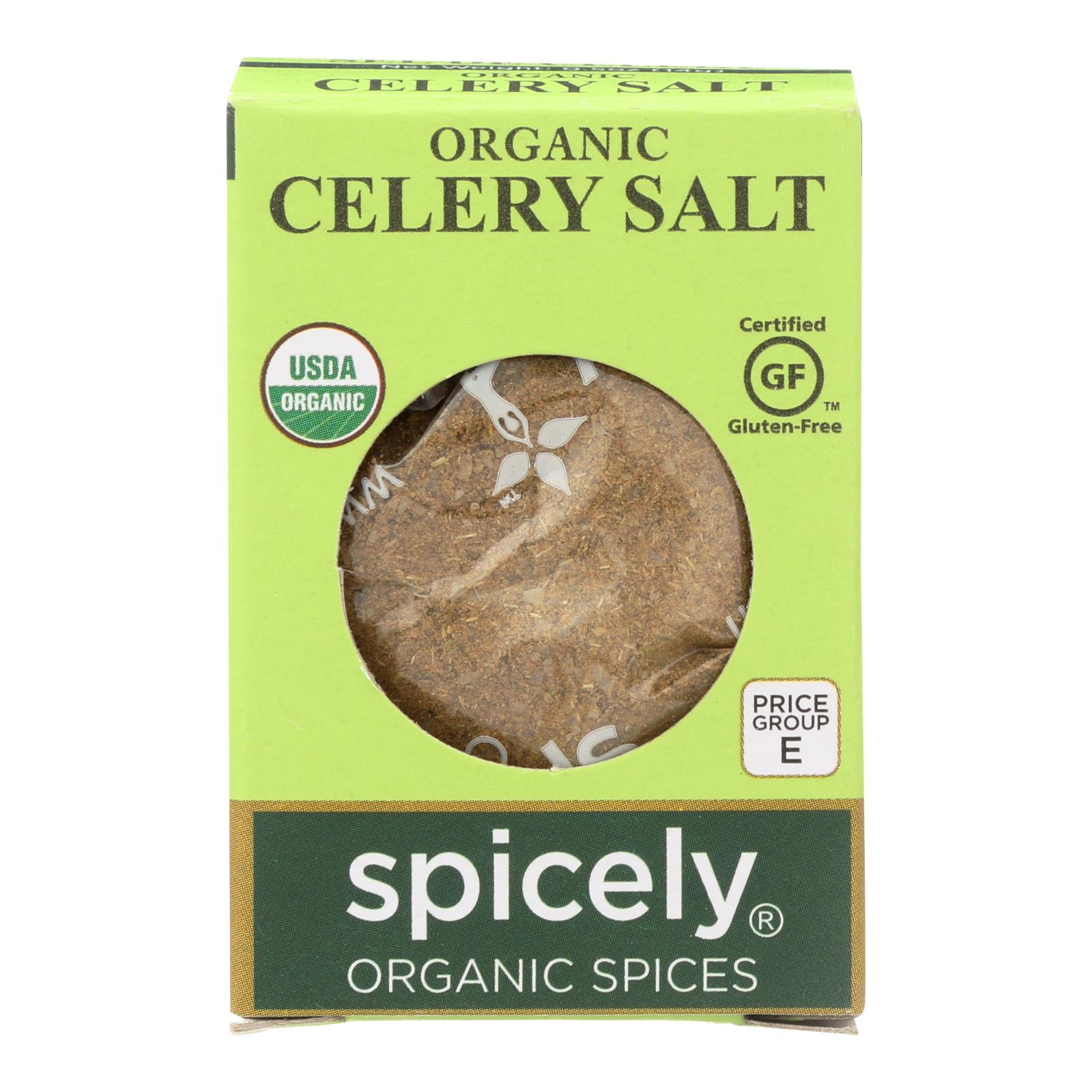 Spicely Organics - Organic Celery Salt - 6개 묶음상품 - 0.5 oz.