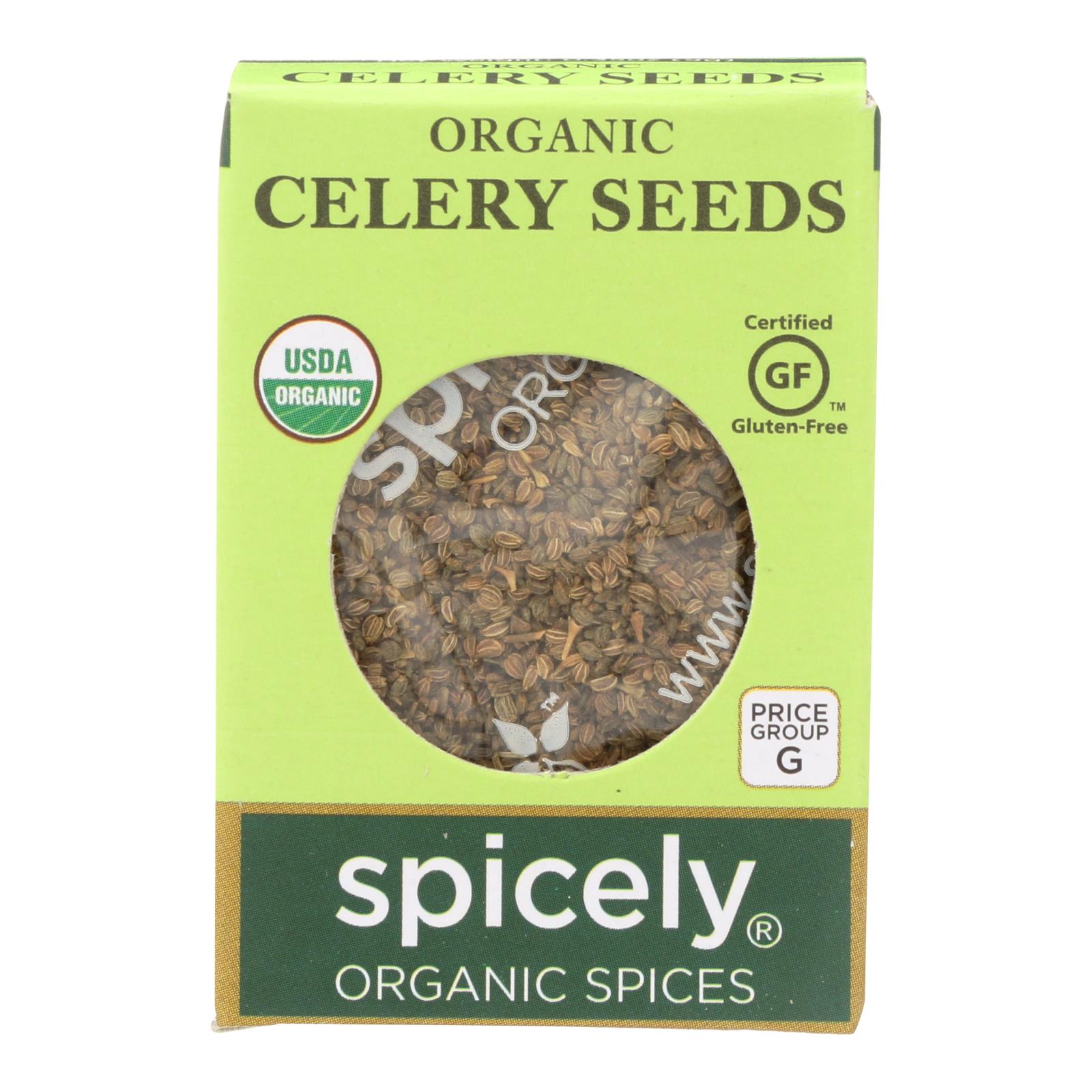 Spicely Organics - Organic Celery Seeds - 6개 묶음상품 - 0.35 oz.