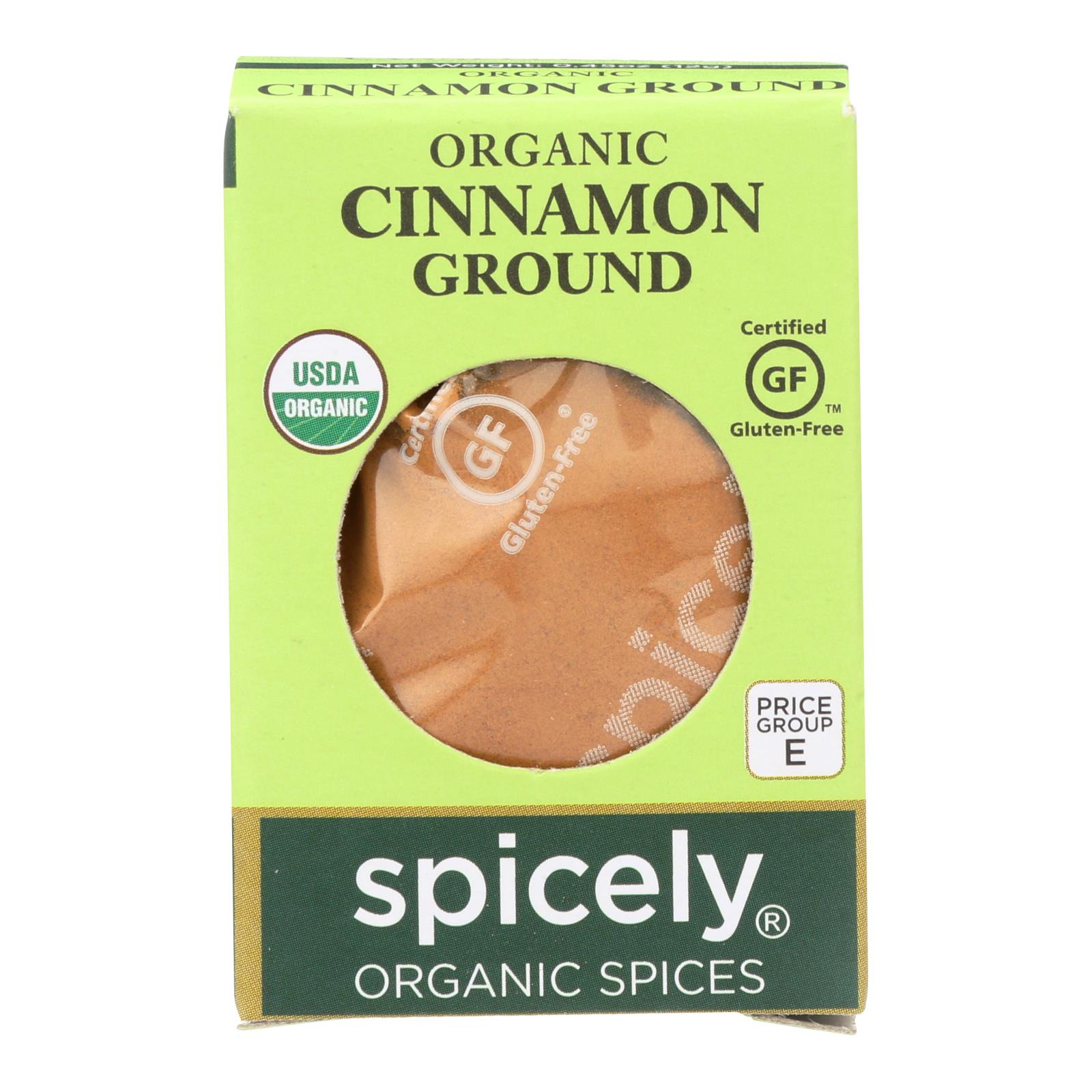 Spicely Organics - Organic Cinnamon - Ground - 6개 묶음상품 - 0.45 oz.