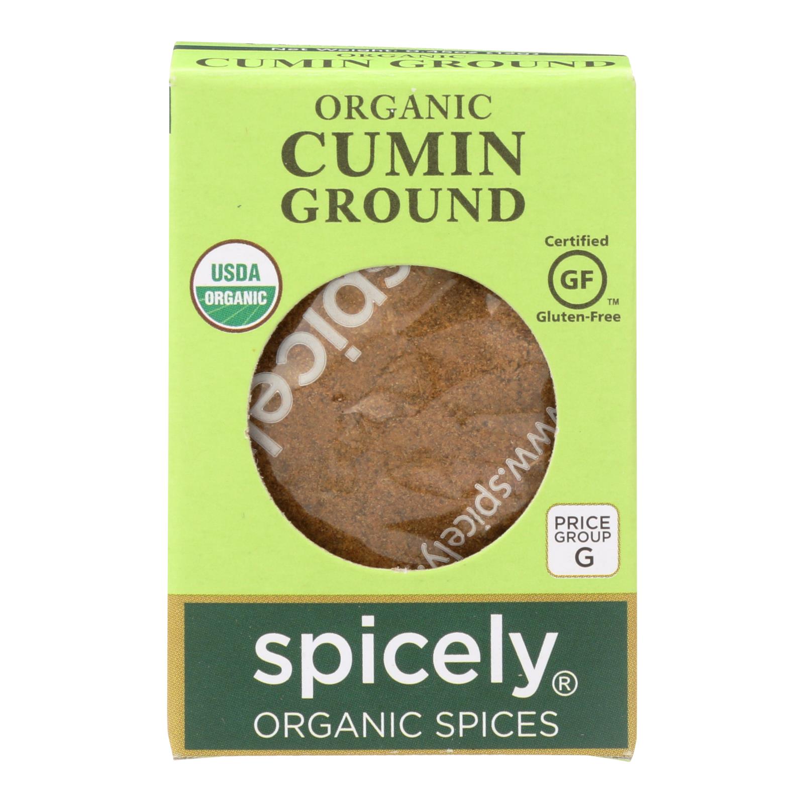 Spicely Organics - Organic Cumin - Ground - 6개 묶음상품 - 0.45 oz.