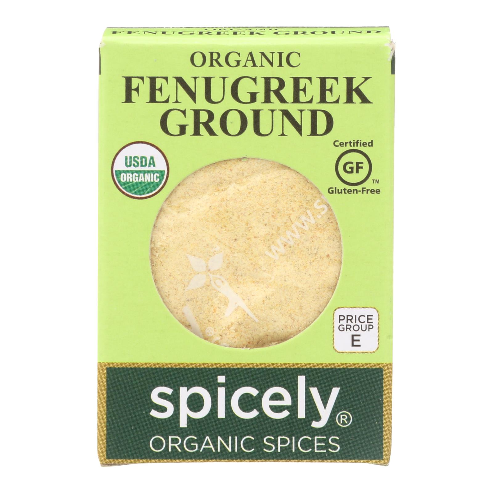 Spicely Organics - Organic Fenugreek - Ground - 6개 묶음상품 - 0.45 oz.