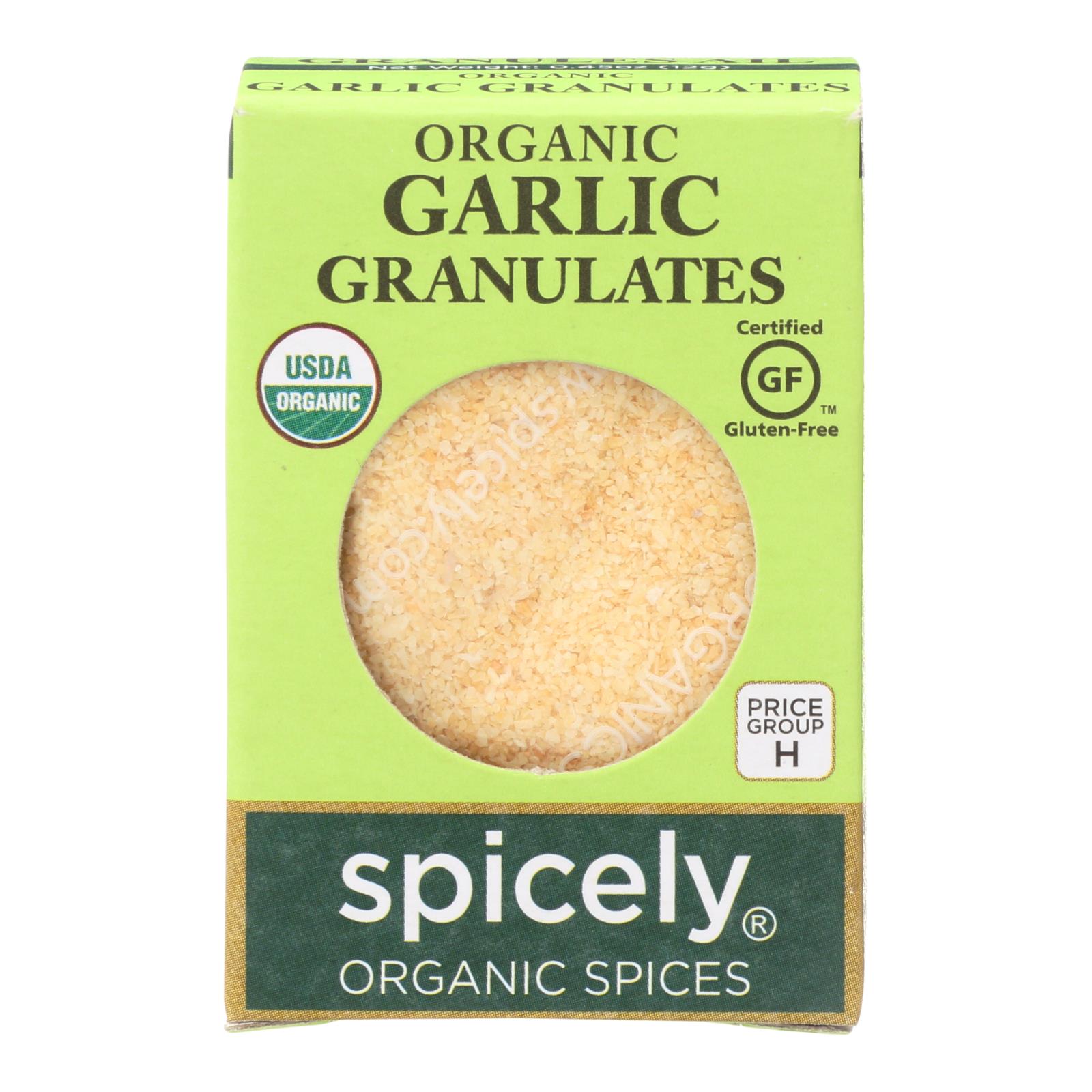 Spicely Organics - Organic Garlic Granulates - 6개 묶음상품 - 0.45 oz.