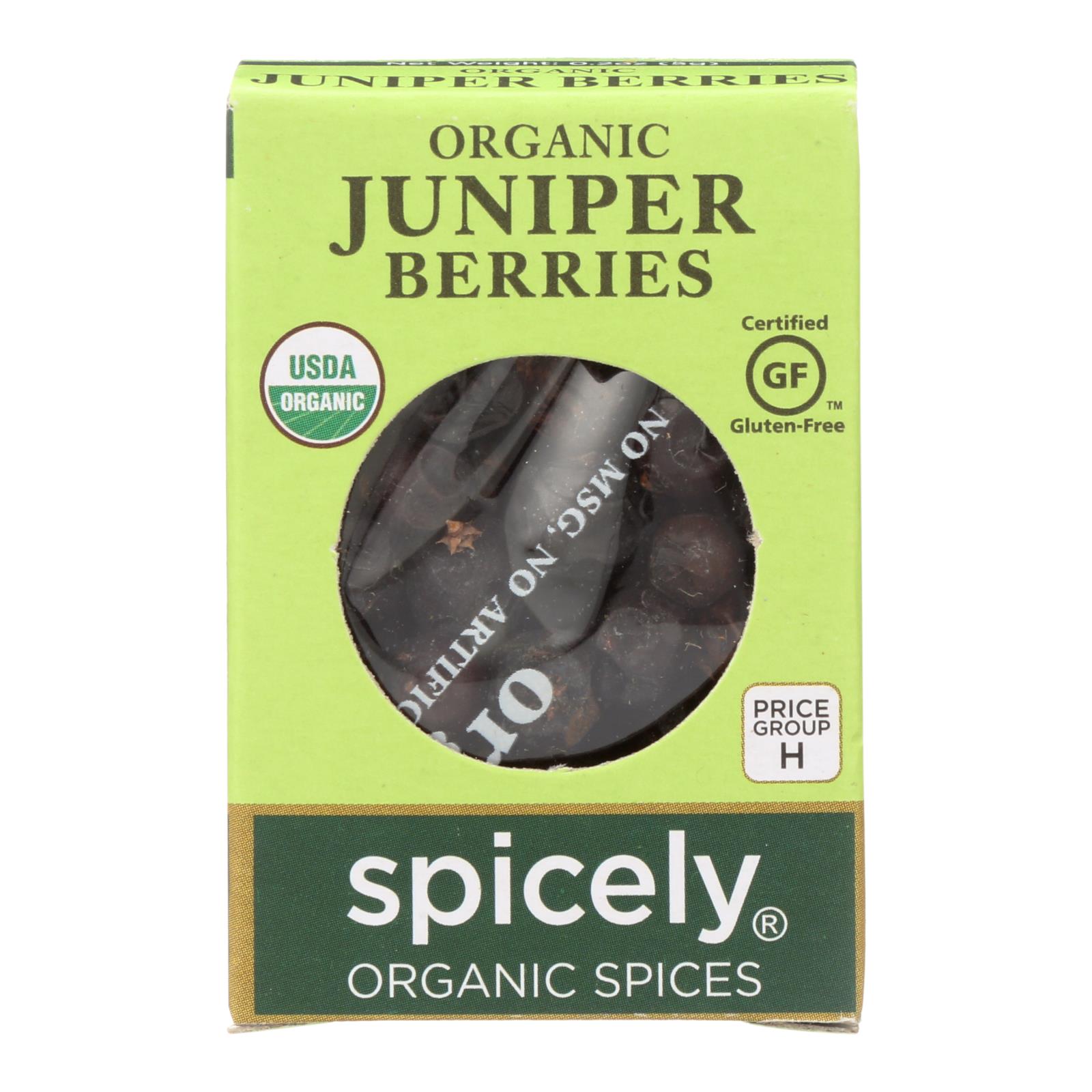 Spicely Organics - Organic Juniper Berries - 6개 묶음상품 - 0.2 oz.