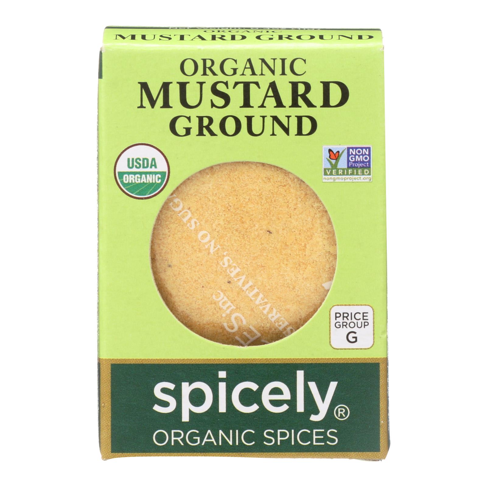 Spicely Organics - Organic Mustard - Ground - 6개 묶음상품 - 0.4 oz.