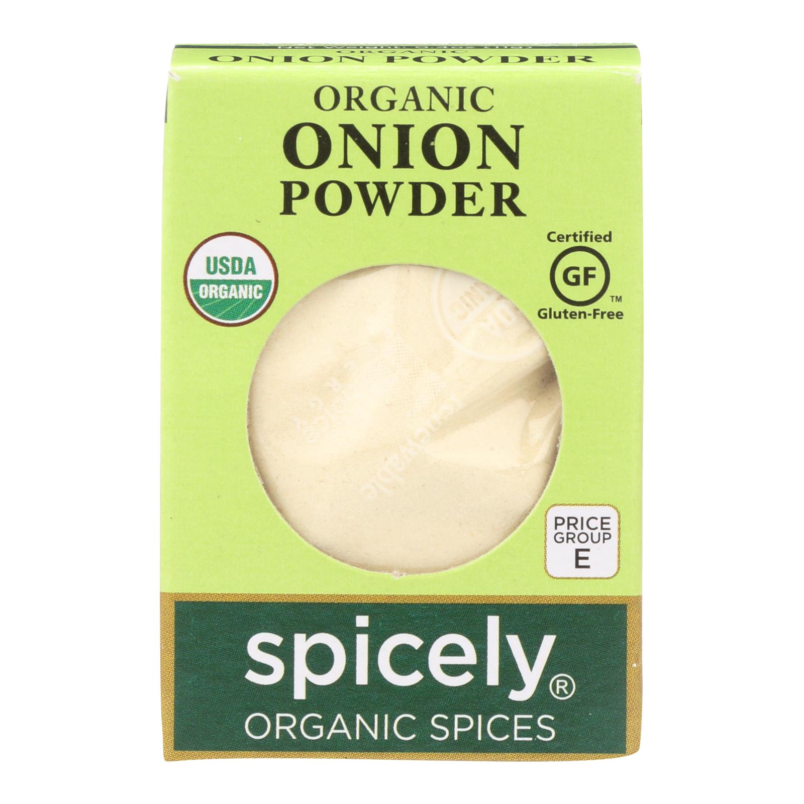 Spicely Organics - Organic Onion Powder - 6개 묶음상품 - 0.4 oz.