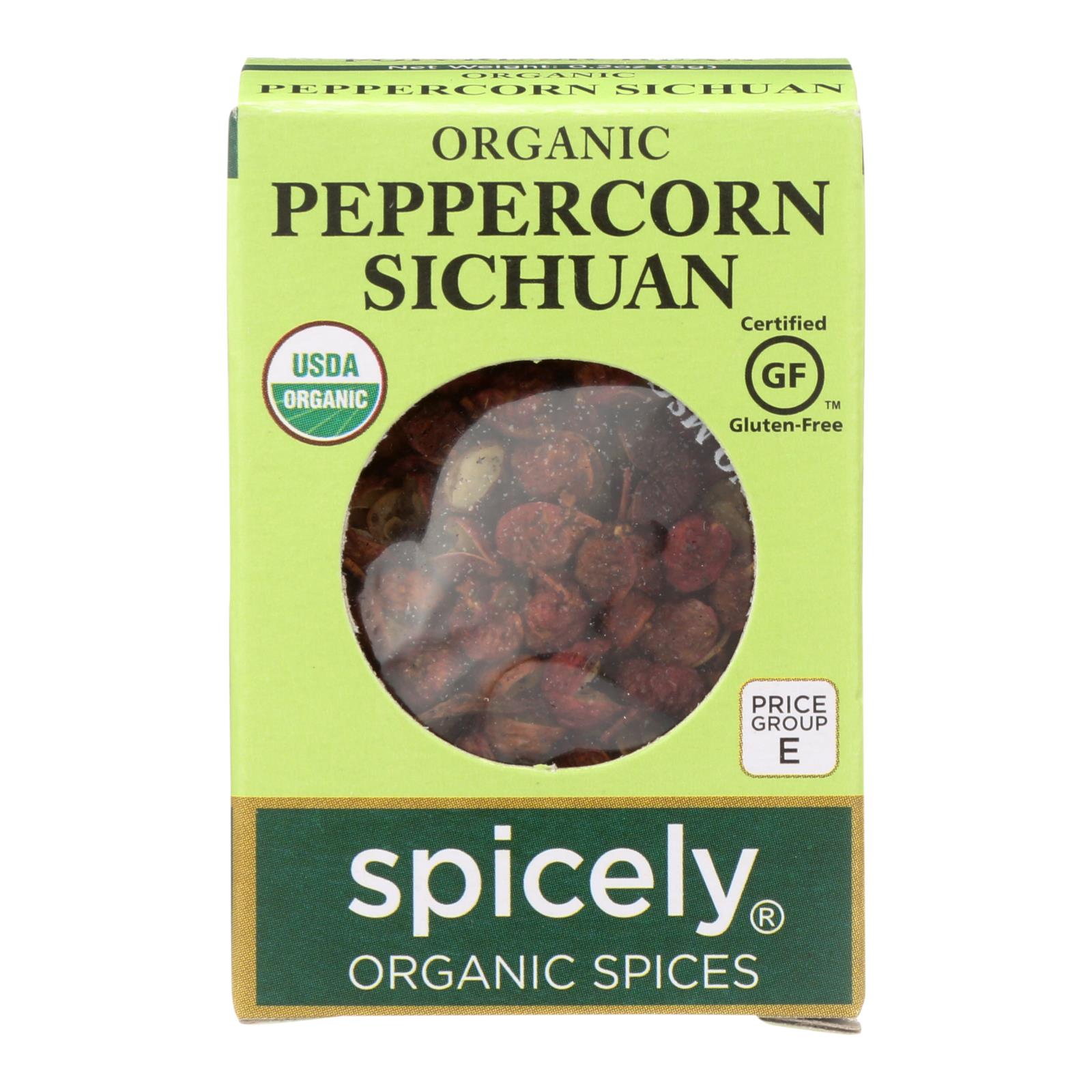 Spicely Organics - Organic Peppercorn - Sichuan - 6개 묶음상품 - 0.2 oz.