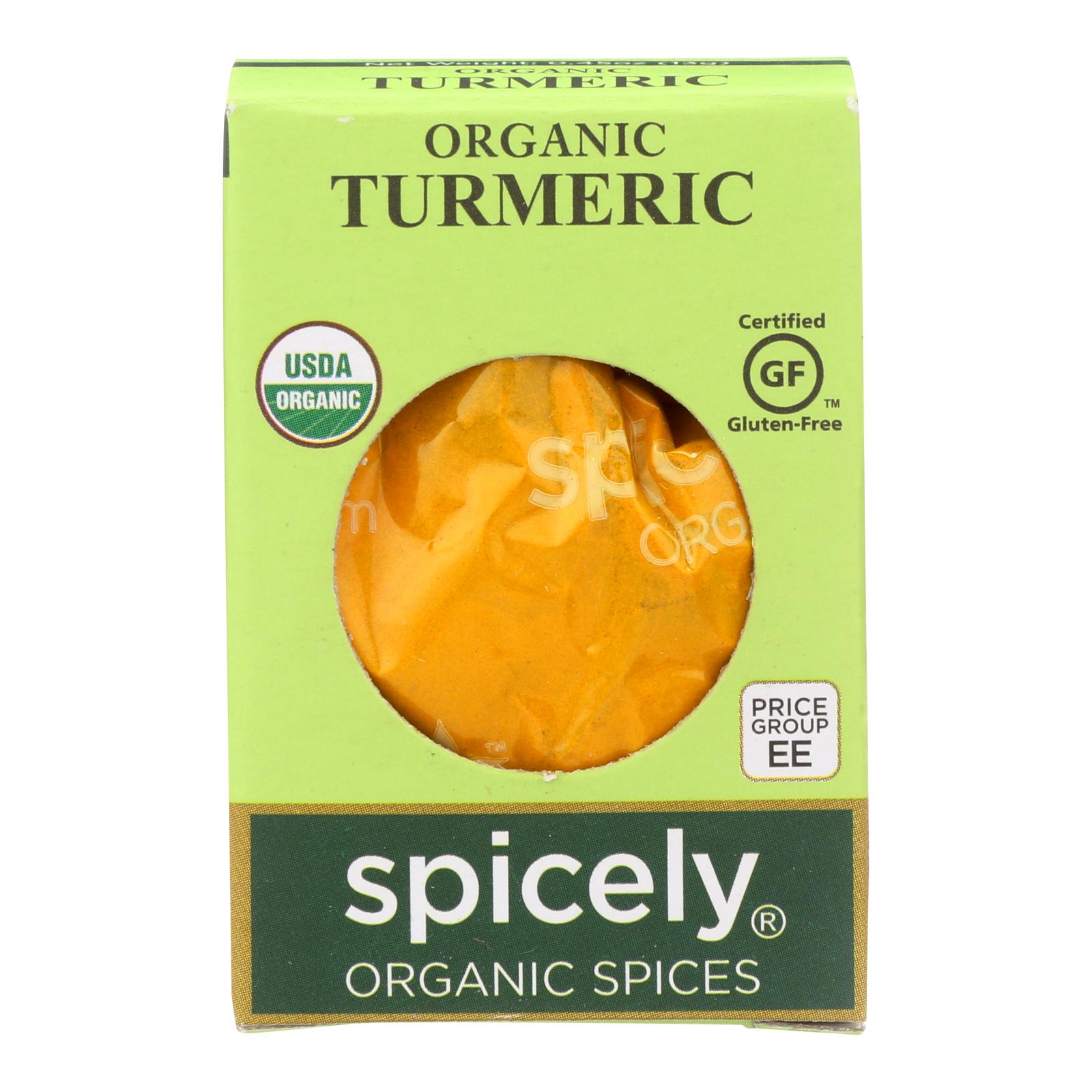 Spicely Organics - Organic Turmeric - 6개 묶음상품 - 0.45 oz.