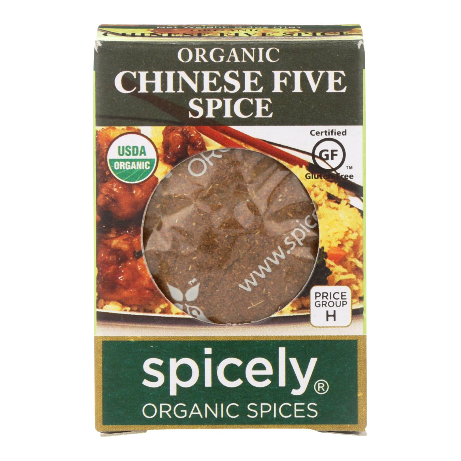 Spicely Organics - Organic Chinese 5 Spice Seasoning - 6개 묶음상품 - 0.4 oz.