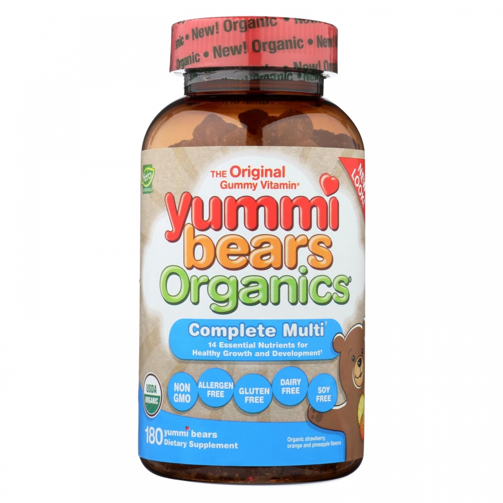 Yummi Bears Organics Multi-Vitamin - Organic - Complt - 180 count