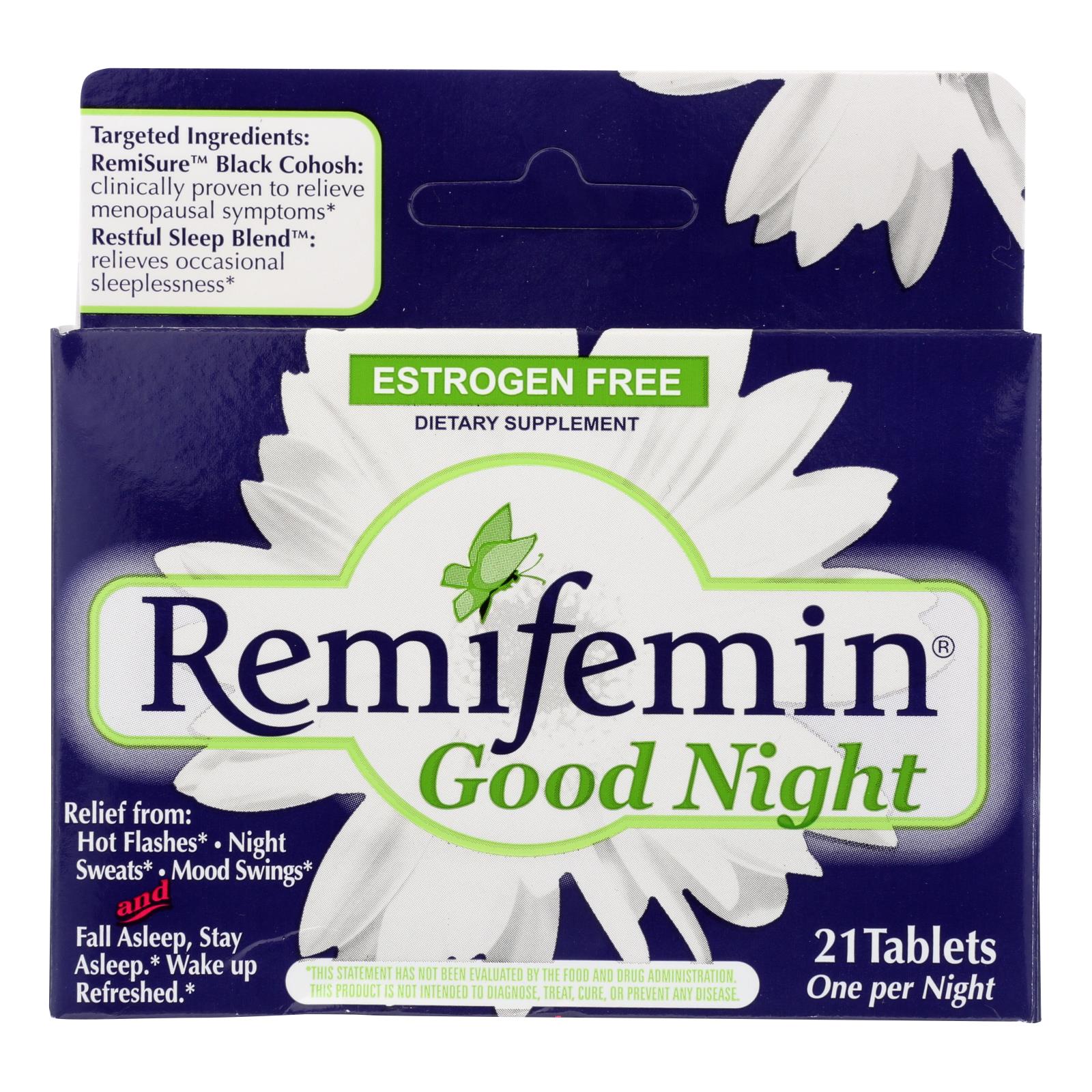 Remifemin Good Night Estrogen-Free Dietary Supplement Tablets - 1 Each - 21 TAB