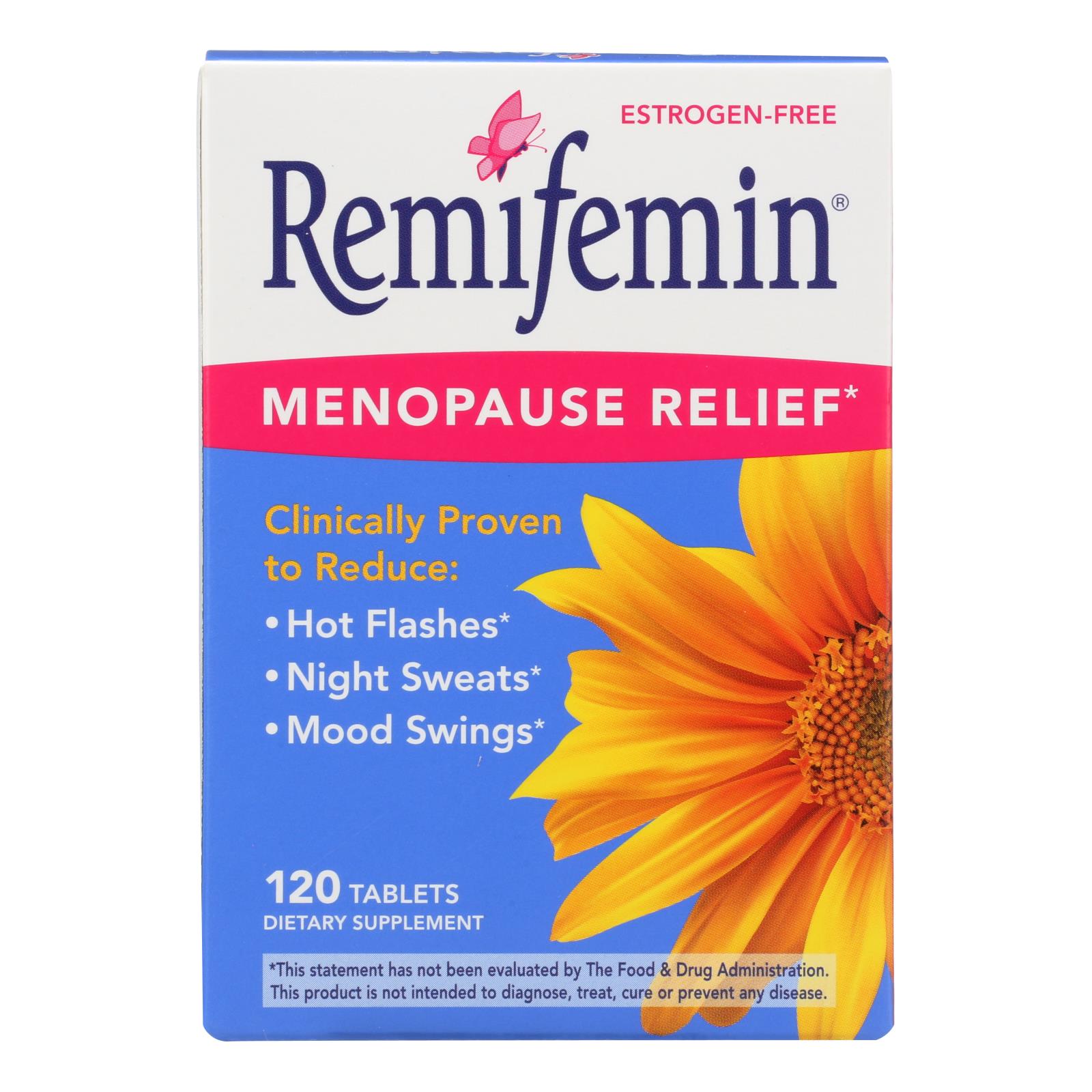 Enzymatic Therapy Remifemin Menopause Relief Dietary Supplement - 1 Each - 120 TAB