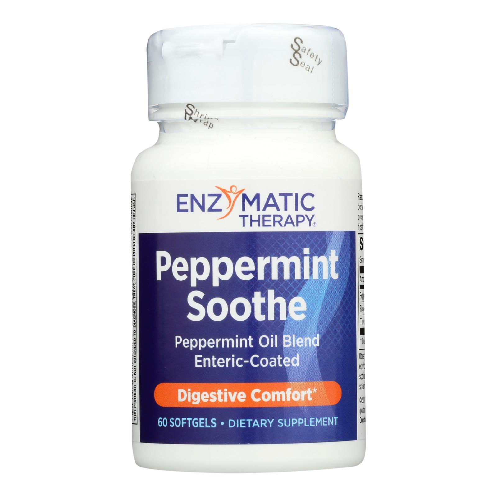 Enzymatic Therapy Peppermint Soothe Digestive Comfort Dietary Supplement - 1 Each - 60 SGEL