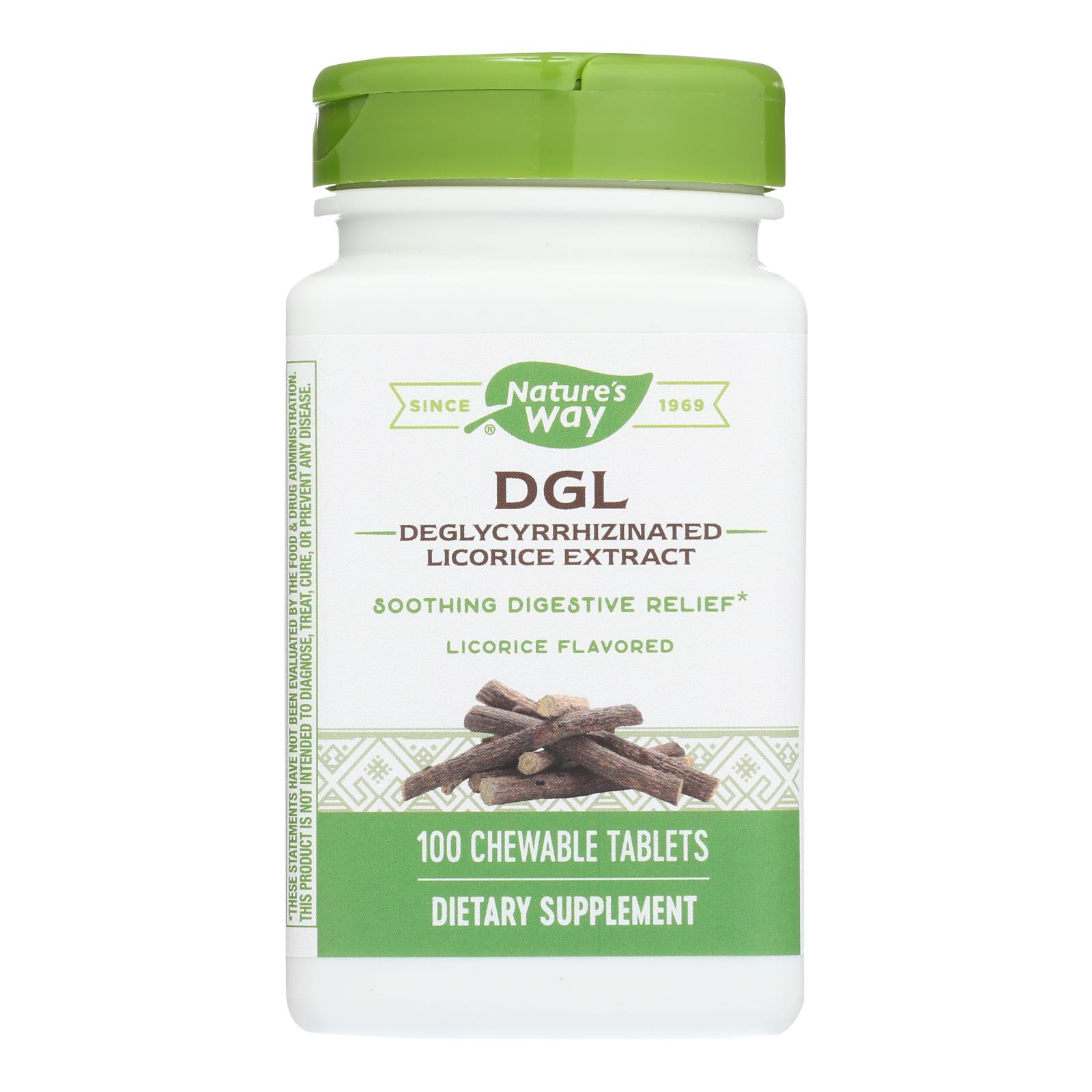 Enzymatic Therapy Dgl Chewable Digestion Tablets - 1 Each - 100 TAB