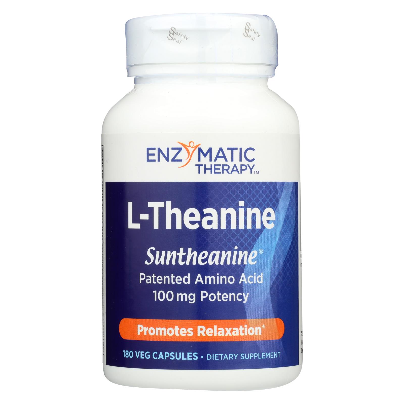 Enzymatic Therapy L-Theanine For Anxiety/Stress/Mood - 1 Each - 180 VCAP
