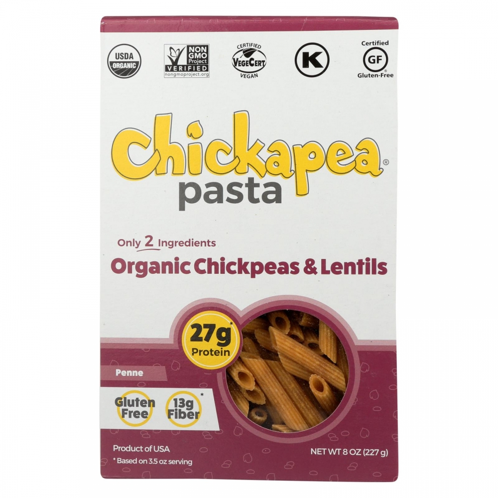 Chickapea Pasta - Pasta - Penne - 6개 묶음상품 - 8 oz.