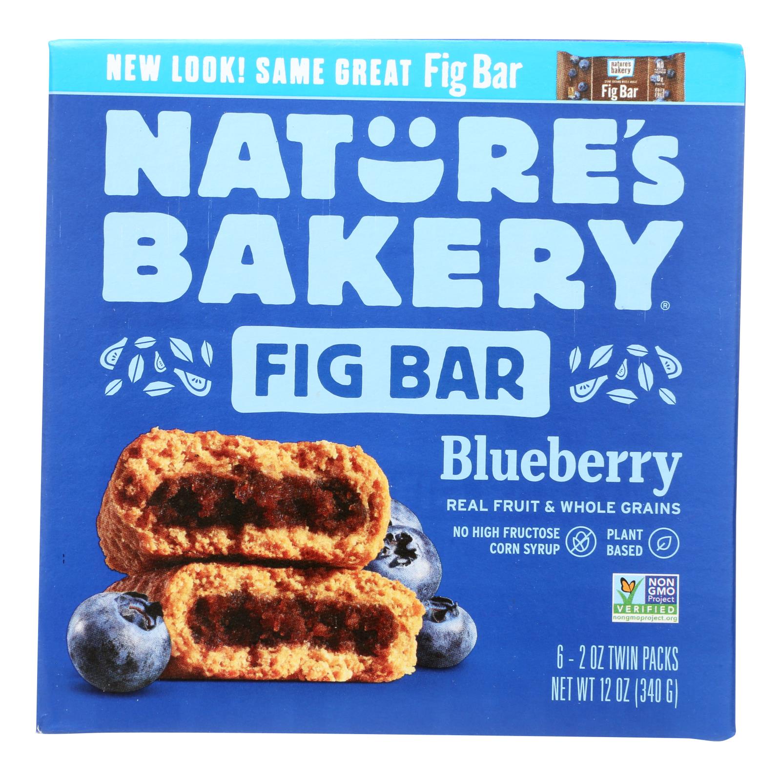 Nature's Bakery Stone Ground Whole Wheat Fig Bar - Blueberry - 6개 묶음상품 - 2 oz.
