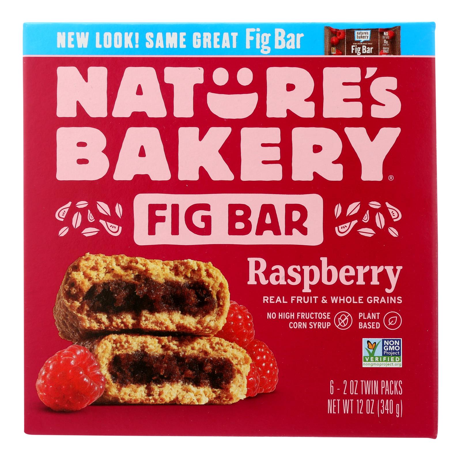 Nature's Bakery Stone Ground Whole Wheat Fig Bar - Raspberry - 2 oz - 6개 묶음상품