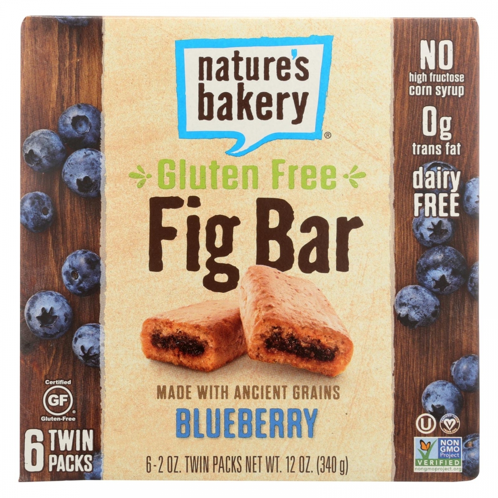 Nature's Bakery Gluten Free Fig Bar - Blueberry - 6개 묶음상품 - 2 oz.