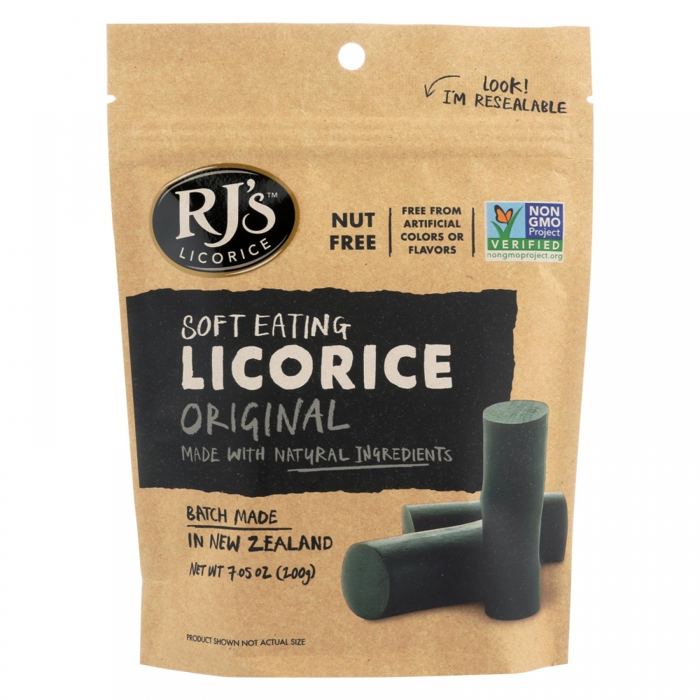 Rj's Licorice Soft Eating Licorice - Original - 8개 묶음상품 - 7.05 oz
