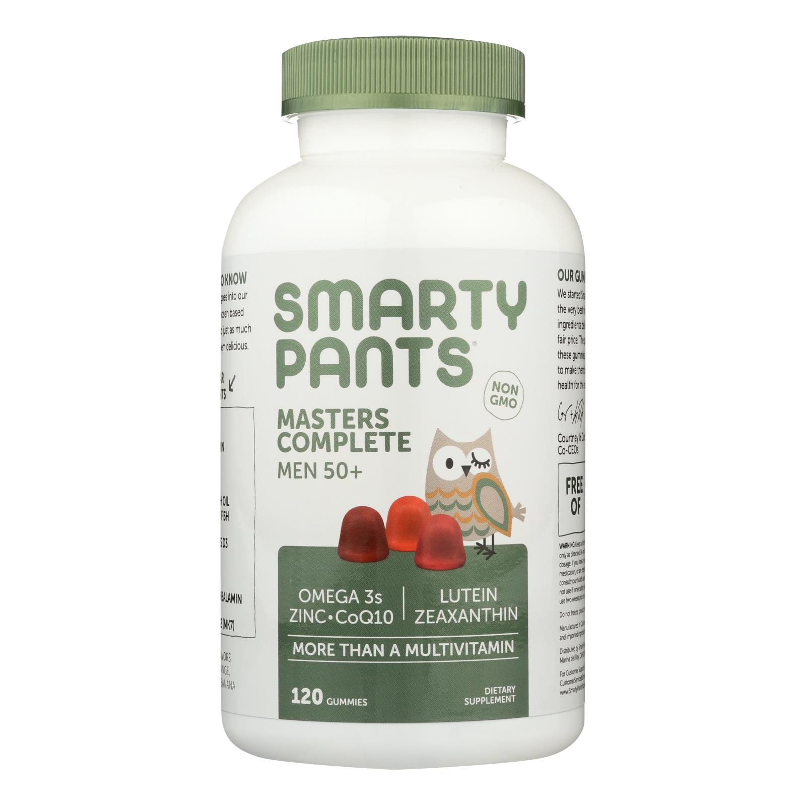 Smartypants Masters Complete Men 50+ Blueberry Orange Strawberry Banana Gummies - 1 Each - 120 CT