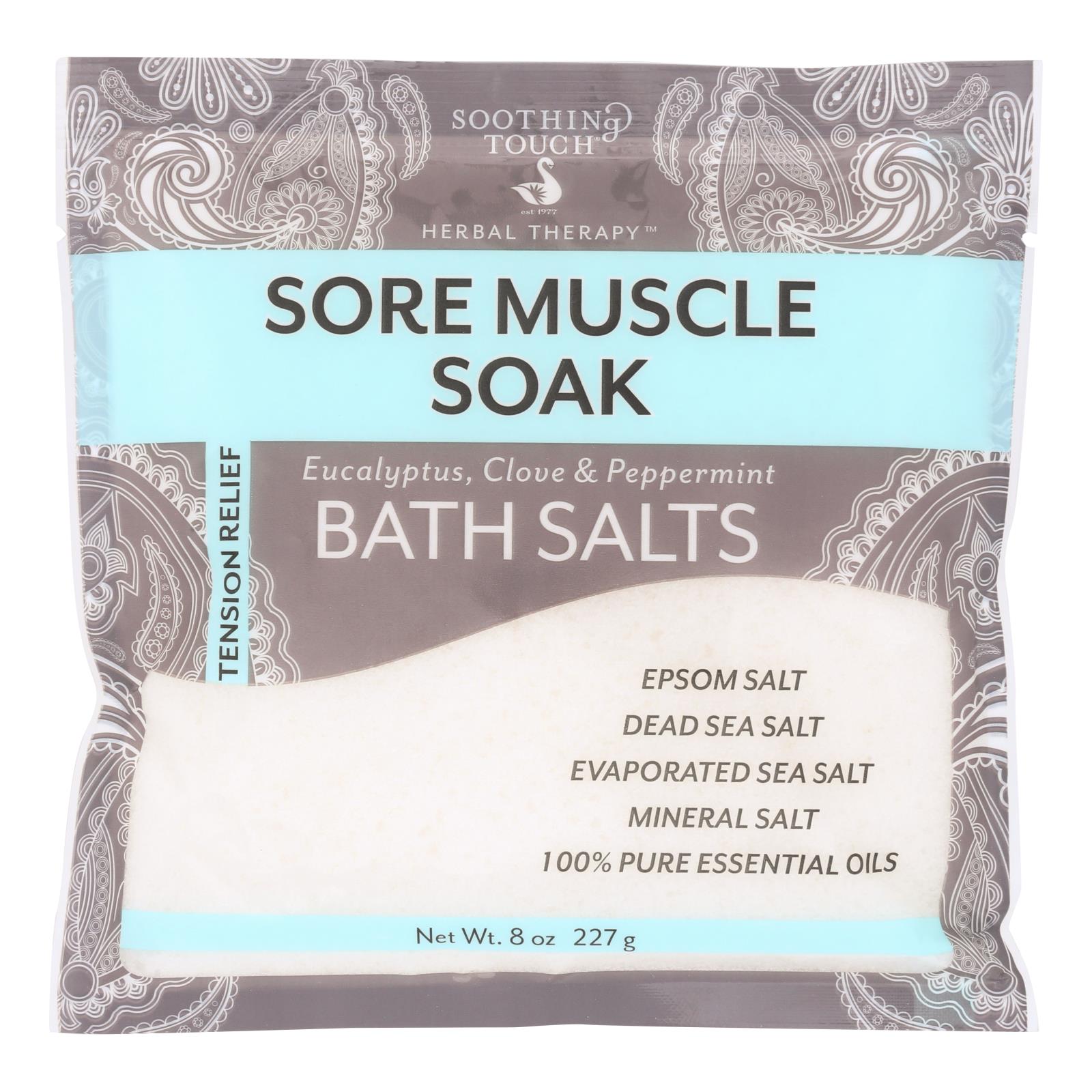Soothing Touch Bath Salts - Muscle Soak - 6개 묶음상품 - 8 oz
