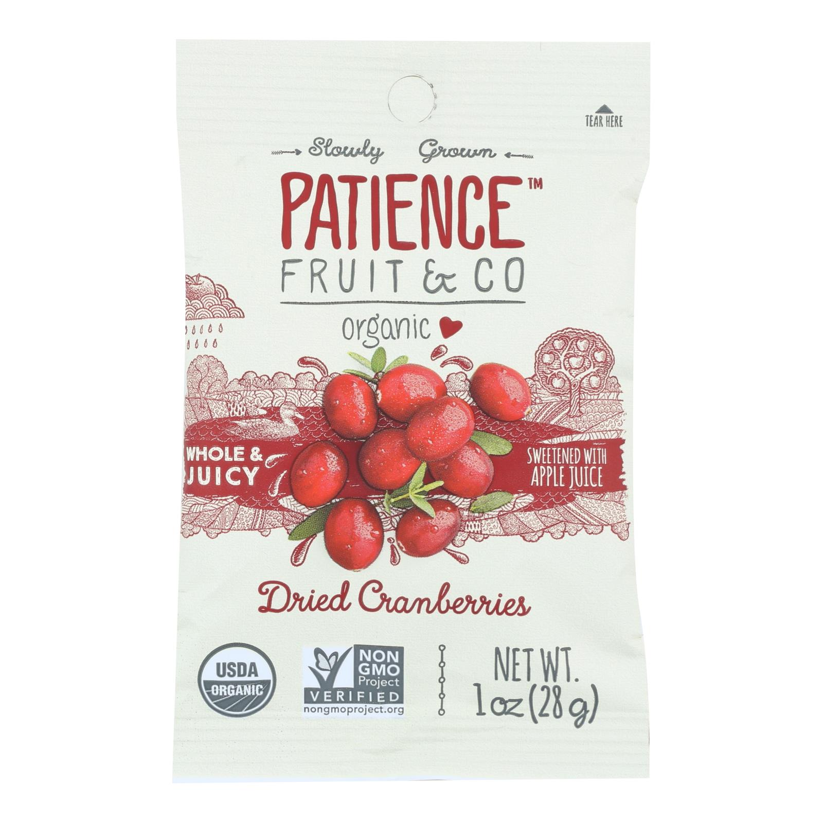 Patience Fruit & Co - Cranbrry Drd Apple Juice - 15개 묶음상품 - 1 OZ